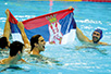 Water polo players of Serbia celebrating the medal in London (Photo: Water Polo Association of Serbia)